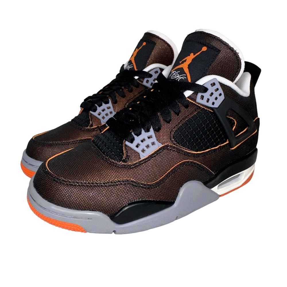 Air Jordan 4 Retro SE Sail Black Starfish CW7183 100 Women’s Size 5.5